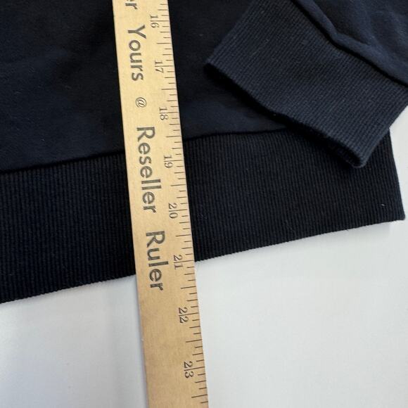 Endless Rose Sweatshirt Womens Small Black Bonjour Lettering Beads Pullover - Picture 10 of 12